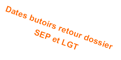 Dates butoirs retour dossiers  au lycée SEP et lycée général et technologique