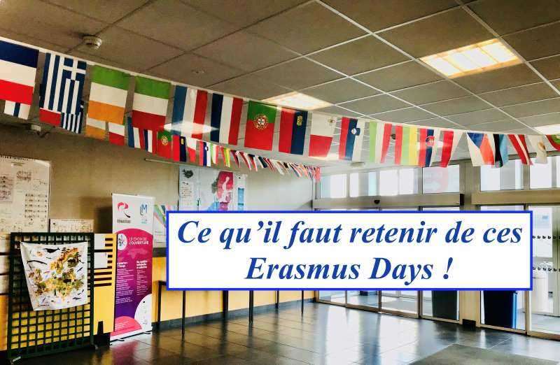 Ce que vous devez retenir des ERASMUS DAYS 2023 !