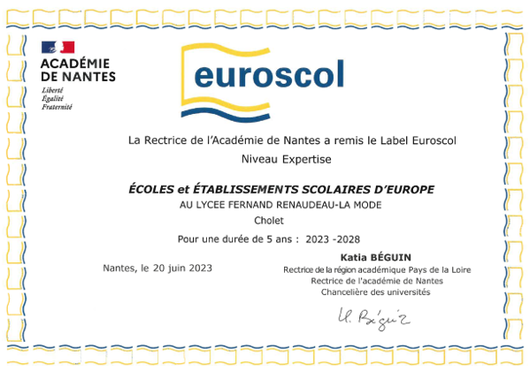 Label Euroscol mention Expertise